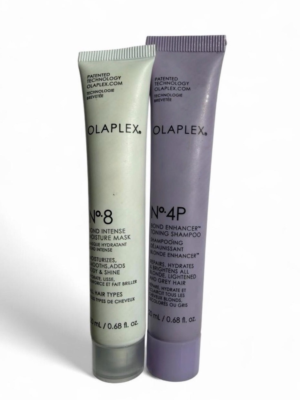 OLAPLEX No.8 Mint Green & No.4P Lavender Purple Hair Masks